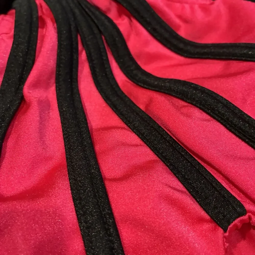 Kelle solo Dance Costume black hot pink custom leotard MC child